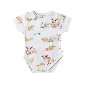 Snuggle Hunny - Organic Bodysuit: Farm