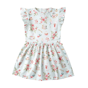 Snuggle Hunny - Organic Dress: White Rabbit