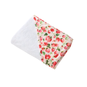 Snuggle Hunny - Organic Hooded Bath Towel: Strawberry