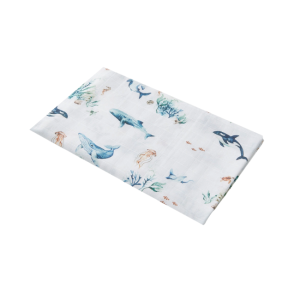 Snuggle Hunny - Organic Muslin Wrap: Ocean