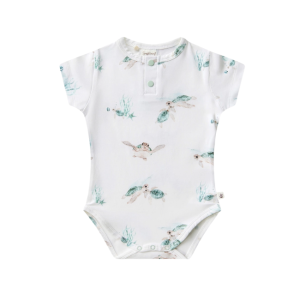 Snuggle Hunny - Organic Bodysuit: Turtle