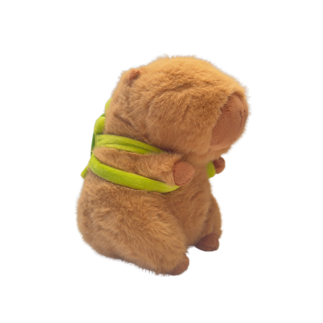 Cuddle Pals – Capybara with Turtle Backpack_ 23cm Cuddle Pals – Capybara with Turtle Backpack_ 23cm