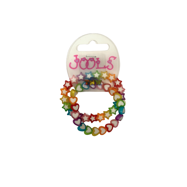 Jools - Bracelet Set Rainbow Hearts + Stars Jools - Bracelet Set Rainbow Hearts + Stars