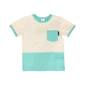 Korango - Colour Block Tee: Green