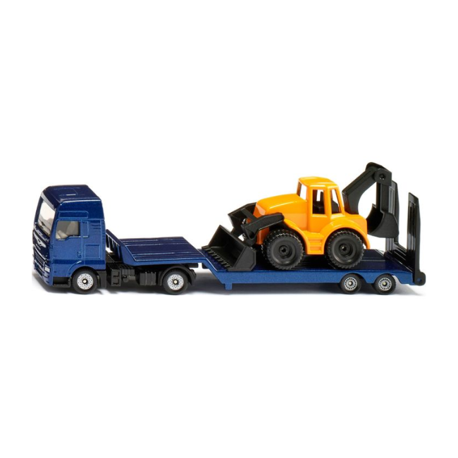 Siku - 1_87 Scale_ MAN Lorry with Flatbed Truck and Backhoe Loader Siku - 1_87 Scale_ MAN Lorry with Flatbed Truck and Backhoe Loader