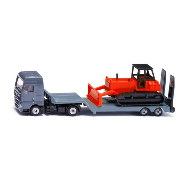 Siku - 1_87 Scale_ MAN Lorry with Flatbed Truck and Bulldozer Siku - 1_87 Scale_ MAN Lorry with Flatbed Truck and Bulldozer