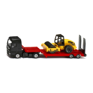 Siku - 1:87 Scale: MAN Lorry with Flatbed Truck and Compactor