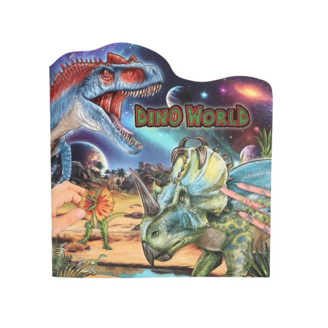 dino world sticker and colouring book figural dino world sticker and colouring book figural