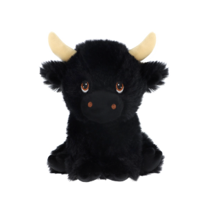 Keeleco Toys - Shaggy Cow: Black 18cm