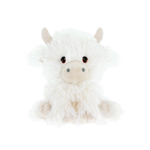 Keeleco Toys - Shaggy Cow: White 18cm