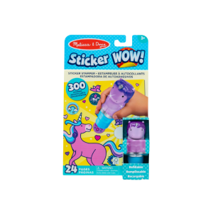 Melissa + Doug - Sticker WOW!™ Activity Pad & Sticker Stamper: Purple Unicorn