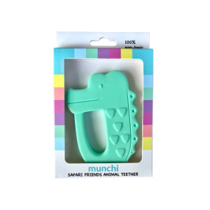 munchi - Safari Friends Animal Teether: Crocodile Green