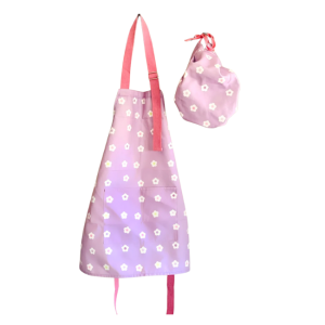 munchi - Kids Cooking Apron and Chef Hat Set: Flower