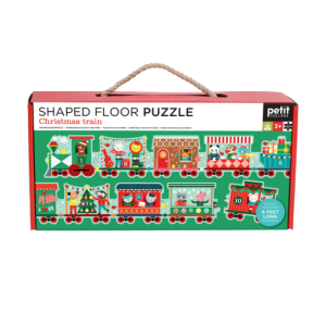 Petit Collage - 30 Piece Shaped Floor Puzzle: Christmas Train