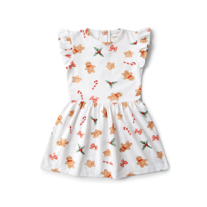 Snuggle Hunny - Organic Dress: Gingerbread