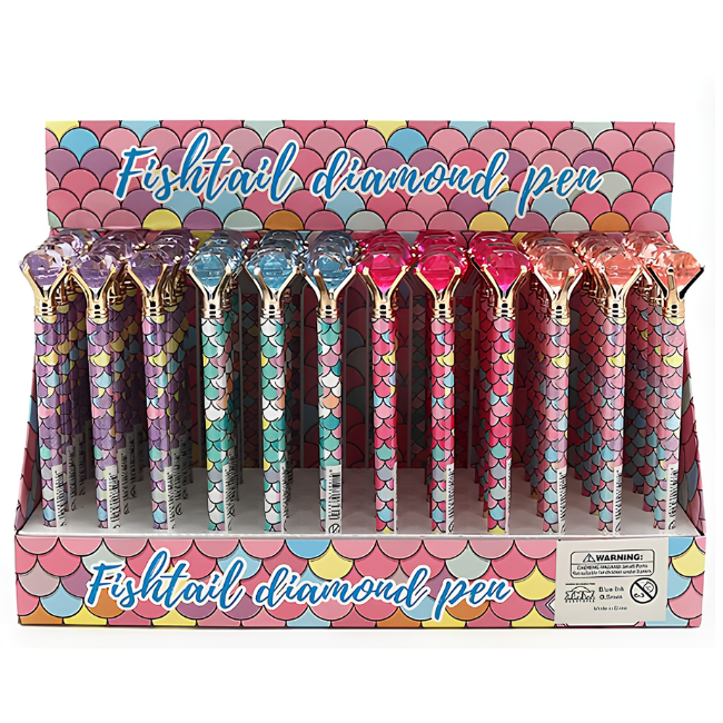 stationery - pen_ mermaid with diamond