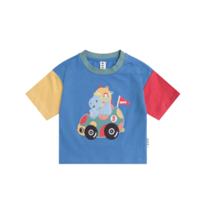 Huxbaby - Boxy Tee: Racer Dino