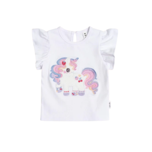 Huxbaby - Frill Tee: Tutti Frutti Unicorn