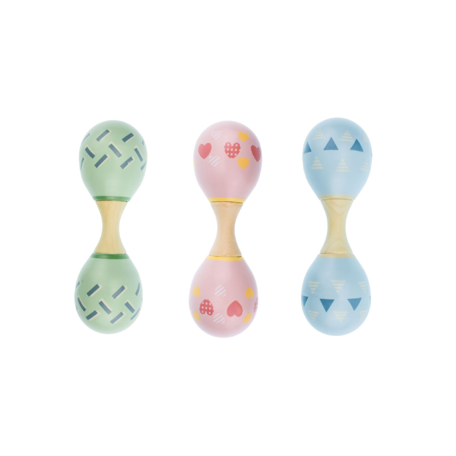 RAINBOW MARACA RATTLE DOUBLE ENDED RAINBOW MARACA RATTLE DOUBLE ENDED
