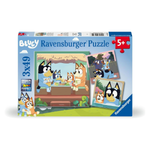 Ravensburger - 3x49 Piece Bumper Puzzle Pack: Bluey Adventures!