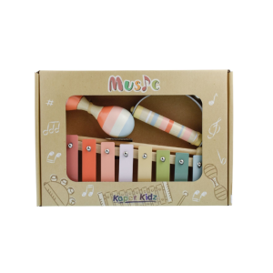 Kaper Kidz - Wooden Percussion 3 Piece Music Set: Warm