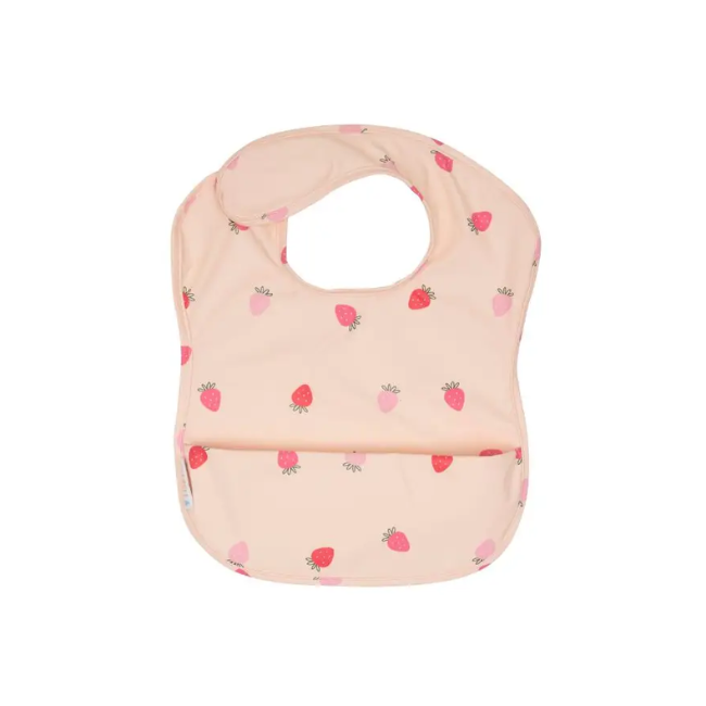 all4ella Recycled Pouch Bib - Strawberries all4ella Recycled Pouch Bib - Strawberries