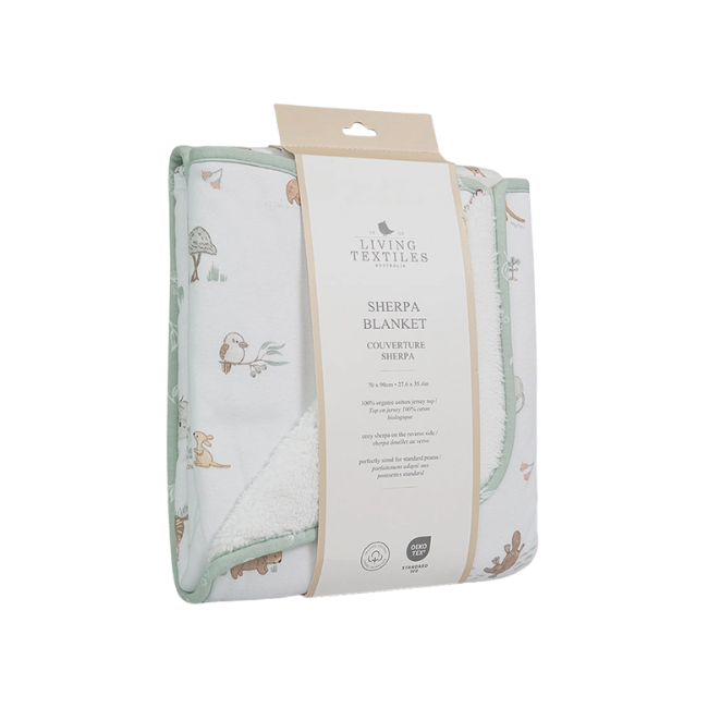 living textiles Jersey Sherpa Blanket - Australiana living textiles Jersey Sherpa Blanket - Australiana