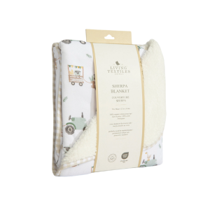Living Textiles - Sherpa Blanket: Tractor Ride