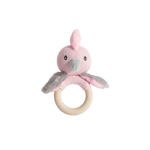 Living Textiles - Silicone Ring Rattle: Garry the Galah