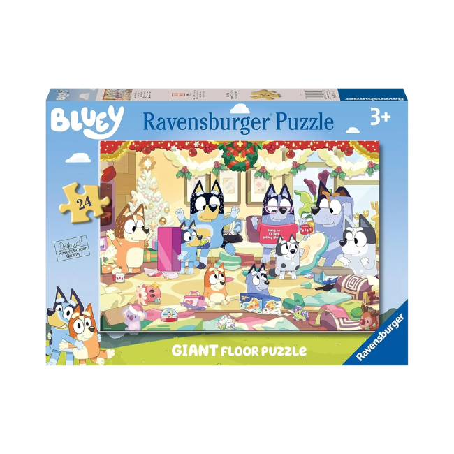 ravensburger Bluey Christmas Giant Floor Puzzle 24 Pieces ravensburger Bluey Christmas Giant Floor Puzzle 24 Pieces