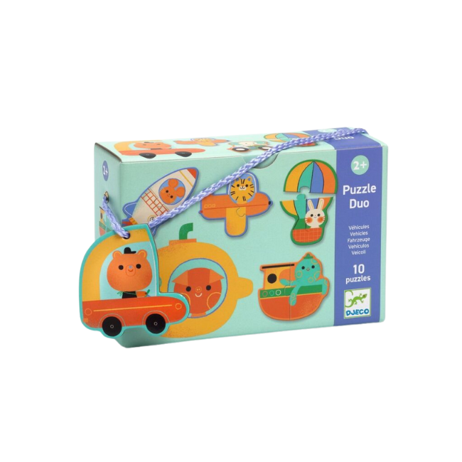 Djeco - Puzzle Duo_ vehicles