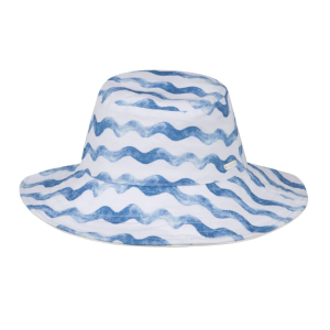 Millymook - Reversible Floppy Hat: Tathra Blue