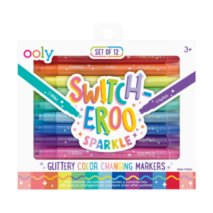 Ooly - Switch-Eroo Sparkle: 12 Glittery Colour Changing Markers