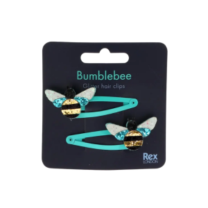 Rex London - Glitter Hair Clips: Bumblebee
