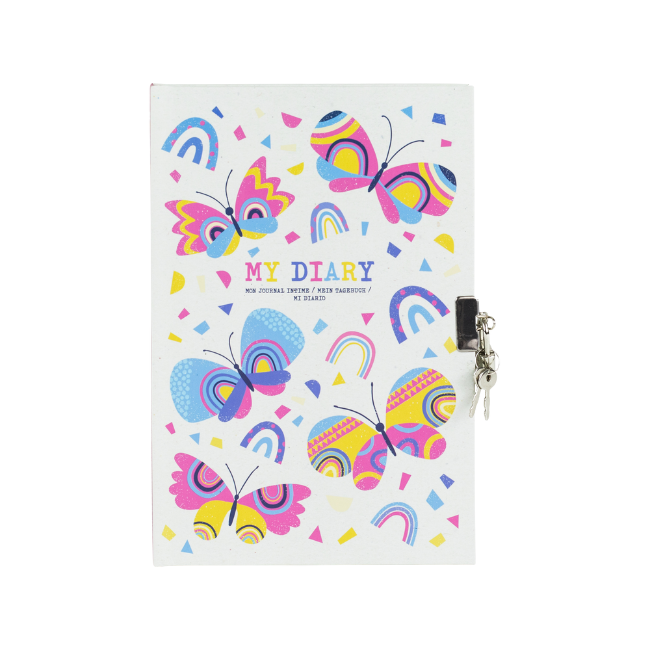 Tiger Tribe - Lockable Diary_ butterflies Tiger Tribe - Lockable Diary_ butterflies