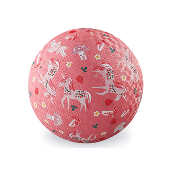 Crocodile Creek – Large Playground Ball: Unicorn Garden