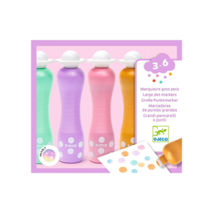 Djeco - 4 Foam Markers: Pearly