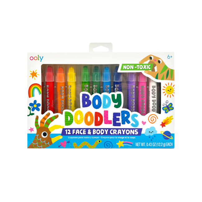 ooly body doodlers 12 face and body crayons ooly body doodlers 12 face and body crayons