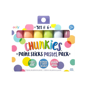 Ooly – Chunkies: Paint Sticks Pastel 6 Pack