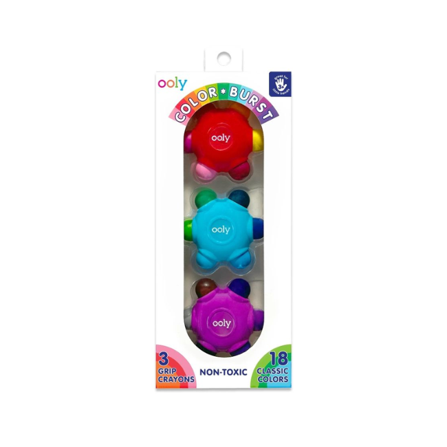 ooly colour burst 3 grip crayons ooly colour burst 3 grip crayons