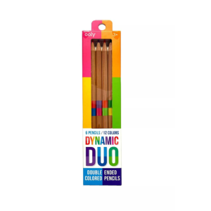 Ooly - Dynamic Duo: 6 Double Ended Coloured Pencils