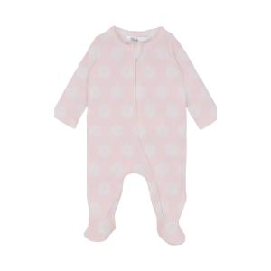 Bebe White Label Organic - Blossom: Long Sleeve Jacquard Onesie