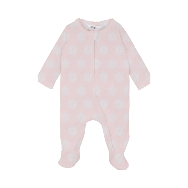 Bebe White Label Organic – Blossom_ Long Sleeve Jacquard Onesie Bebe White Label Organic – Blossom_ Long Sleeve Jacquard Onesie