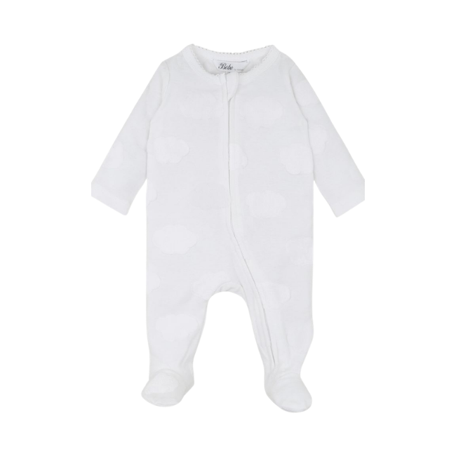 Bebe White Label Organic – Cloud_ Grey Long Sleeve Jacquard Onesie Bebe White Label Organic – Cloud_ Grey Long Sleeve Jacquard Onesie