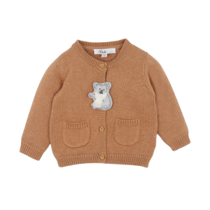Bebe - Charlie: Koala Organic Knitted Cardigan