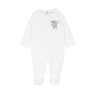 Bebe - Charlie: Koala Velour Long Sleeve Zip Onesie