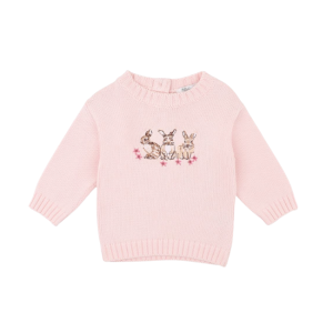 Bebe - Winnie: Embroidered Bunny Knitted Jumper