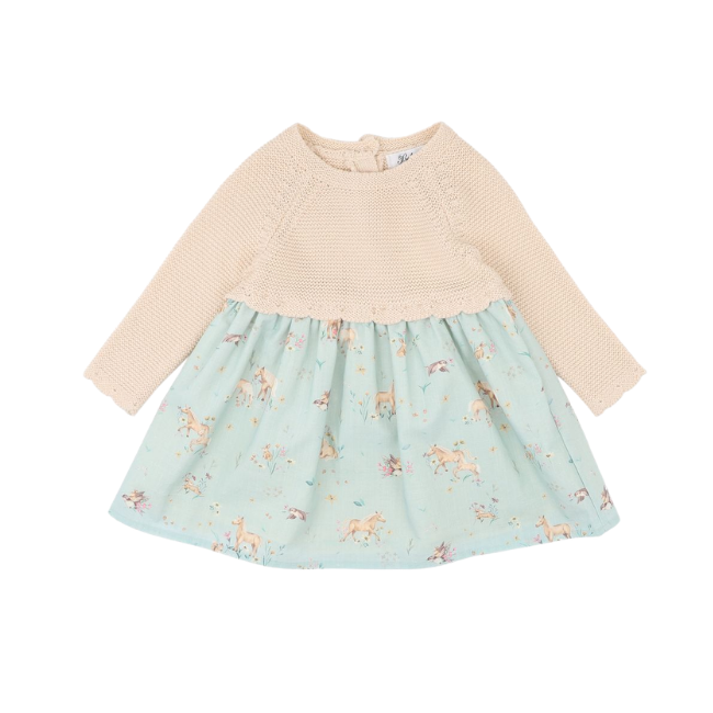 Bebe – Winnie_ Knitted Bodice Dress