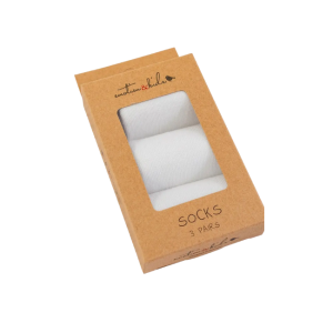 Emotion + Kids - 3 Pack Socks: White