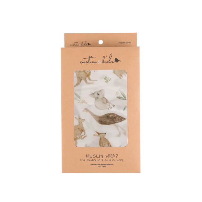 Emotion + Kids – Muslin Wrap_ australiana